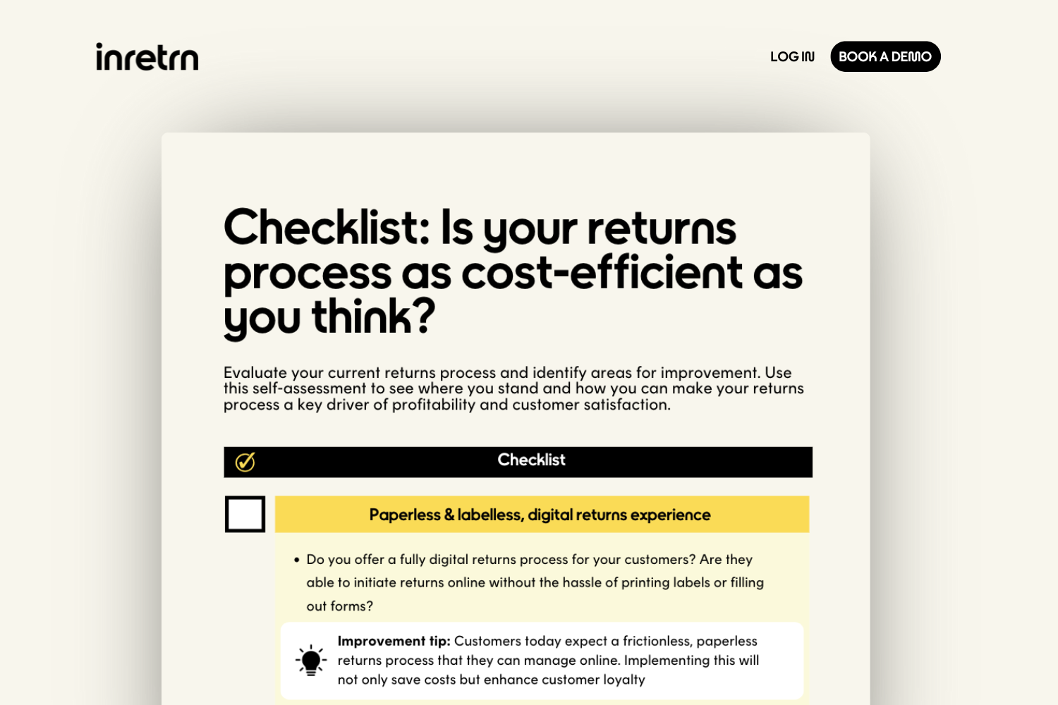 Free Checklist